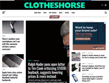 Tablet Screenshot of clotheshorse.com
