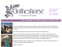 Tablet Screenshot of clotheshorse.net